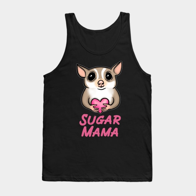 Sugar Mama, Pink, for Sugar Glider Lovers Tank Top by Mochi Merch